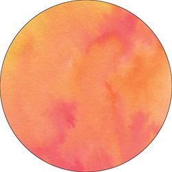 Bonateks, Runt digitalt tryckt musmatta, halkfri undersida, för kontor och hem, diameter: 22 cm