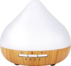 Grundig Aroma Diffuser Luchtbevochtiger 300ml- Elektrische Geurverspreider Met LED Verlichting en Timer - Aromatherapie Met Etherische Oliën - Draadloze Geur Verspreider - Wit