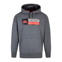 Canterbury van Nieuw-Zeeland Heren Oversized Hoody, Donkergrijs Marl, Medium