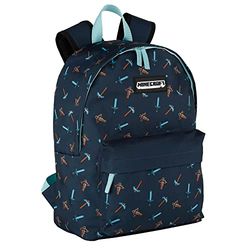 Sac à dos école américain Minecraft Pica Pica - poche principale et poche avant - compartiment pour ordinateur et intérieur doublé - bretelles ergonomiques et rembourrées - 40 x 30 x 14 cm - Toybags