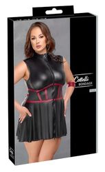 Cottelli Bondage Women's Bodice Dress Black/Red 4XL