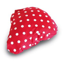 Basil Rosa - Coprisellino da Bicicletta, da Adulti, Colore: Rosso/Bianco