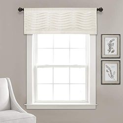 Lush Decor Wave Texture Window Curtain Valance, 18" x 52", wit