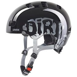 uvex kid 3 - robust cykelhjälm för barn - individuell justerbar passform - tvättbar innerstoppning - dirtbike black - 55-58 cm