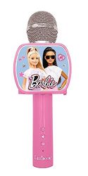 LEXIBOOK, Barbie, Bluetooth® Microphone with Voice Change function, Phone holder included, Built-in speaker, Pink, MIC240BB