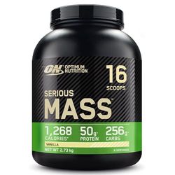 Optimum Nutrition Serious Mass Protein Powder High Calorie Mass Gainer with Vitamins, Creatine and Glutamine, Vanilla, 8 Servings, 2.73 kg, Packaging May Vary