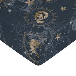 BELUM | Lenzuolo Harry Potter Misura Prodotto: 180 x 200 cm +35 cm Soffietto - Tessuto: 100% cotone 175 fili - Modello: Hpotter Gold