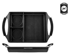 H&h alessandro borghese essential bistecchiera, antiaderente