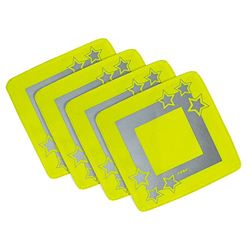 reer LightReflex Lot de 4 réflecteurs lumineux et réfléchissants conformes à la norme des vêtements de signalisation