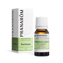 PRANARÔM - Ravintsara BIO - Aceite Esencial Quimiotipado - Confort Respiratorio y Defensas Naturales - 100% Puro y Natural - HECT - 10ml