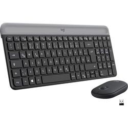 Logitech MK470 Slim Wireless Keyboard & Mouse Combo, QWERTZ German Layout - Black