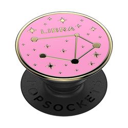 PopSockets: PopGrip - Soporte y Agarre para Teléfonos Móviles y Tablets con un PopTop Intercambiable - Enamel Zodiac Libra