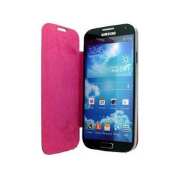 MDA telefoonhoesje met displayflap voor Samsung i9500 Galaxy S4 roze