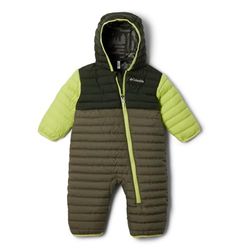 Columbia Baby Powder Lite 2 Reversible Bunting, Stone Green/Greenscape/Voltage, 6/12