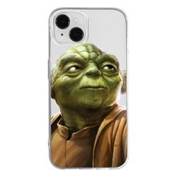 ERT GROUP etui na telefon Apple Iphone 14 PLUS, case oryginalny i oficjalnie licencjonowany przez Star Wars, wzór Yoda 006, optymalnie dopasowane, plecki z TPU cześciowo przeźroczyste