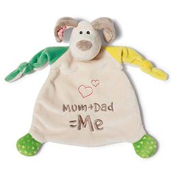NICI Asciugamano per cani "Mum+Dad=Me", 25 x 25 cm, per cani a partire da 0 mesi in su, per neonati e bambini, 40037