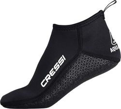 CRESSI Aqua Grip Neopreen Sokken 3 mm XL - Unisex Korte Neopreen Laarzen met Dubbele Voering, Zwart, 3 mm met Antislipzool, Ideaal voor Watersport en Oppervlakte-activiteiten, XL (EU 44/45 UK 9/10,5)
