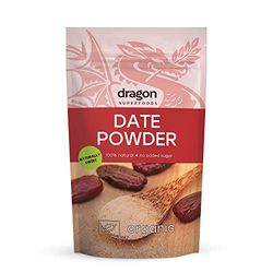 Dragon Superfoods Poudre de dattes - 100% bio, végétalienne et sans gluten, naturellement sucrée, multipack de 6 x 250 g