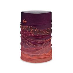 Buff Multifunctional Tour de cou Original EcoStretch Homme Femme Adulte, Foulard, Tubulaire, Multifonctionnel, Cou et Tête, Course, Marche, Randonnée, Durable, Léger, Rouge, Taille Unique