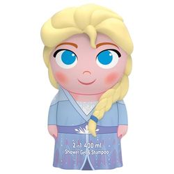 Disney Frozen 2-in-1 Shower Gel & Shampoo for Kids & Adults – Vegan, 90% Natural Ingredients, 3D, Paraben Free, Dermatologically Tested, Gentle Hair & Body Wash for children Ages 3+, 400ml