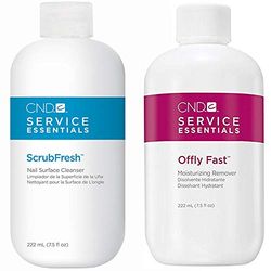 Cnd Scrubfresh And Offly Fast Remover Kit ,Clear/Blue, 222 Ml (Pack Of 2)