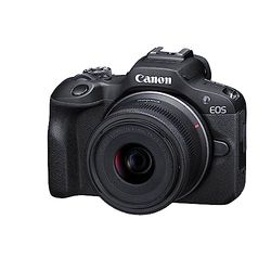CANON EOS R100 Cámara Mirrorless + Objetivo RF-S 18-45 mm F4.5-6.3 IS STM, Cámara Evil APS-C (24,1 MP) -4 EV, Vídeo 4K 25 fps, Dual Pixel CMOS AF, Wi-Fi y Bluetooth, Negro