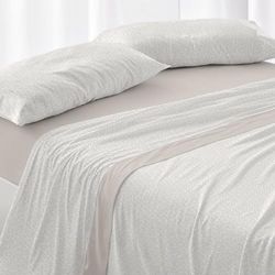 Burrito Blanco Velvelina® Hoeslaken, 90 cm breed bed, (+ beschikbare maten), Design 007, kleur beige (90 x 190/200 cm)