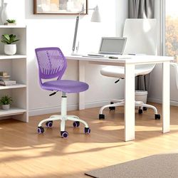 FurnitureR Chaise de Bureau pivotante réglable en Hauteur à 360° - Housse en Tissu SGS - 130 kg - Dos en polypropylène - Roues en polyuréthane