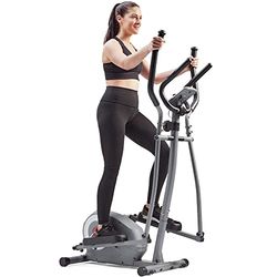 Sunny Health & Fitness Macchina ellittica a gradini Legacy, allenatore trasversale total body, attrezzatura per esercizi a basso impatto, attrezzatura cardio domestica