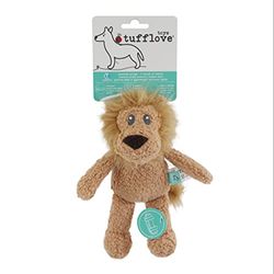Tufflove - Juguete para Perros pequeños y medianos, diseño de león, Color marrón