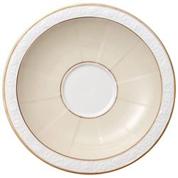 Villeroy & Boch 10-4390-1250 Sous-tasse à Petit-déjeuner Porcelaine Or 18,2 x 18,2 x 8,8 cm 1 Sous-tasse