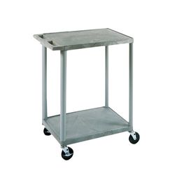 Neolab 2 2155 - Carrito de polietileno (2 estantes, 45 x 24 x 66 cm), color gris