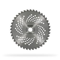 GREENSTAR - Lame 40 Dents Pour Débrousailleuse - Dents à Pointe Carbure - Largeur de Coupe : 255 mm - Epaisseur 1,3 mm - Alésage 25,4 mm