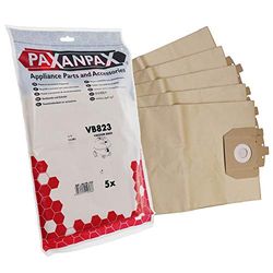 Paxanpax VB823 Compatible Paper Bags for Taski Vento 8 Type (Pack of 5), Brown