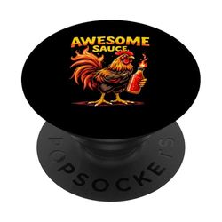 AWESOME SAUCE Spicy Rooster PopSockets Adhesive PopGrip