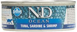 N&D CAT OCEAN TUNA, SARDINE & SHRIMP 70 GR