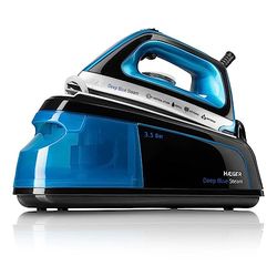 HAEGER Stoomstrijkijzer station White Steam, 2.200 W, 3,5 bar, stoomcapaciteit 80 g/min, strijkketel (blauw)