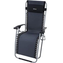 Regatta RCE152 28P Chaise Longue Black/Sealgr
