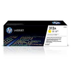 HP 312A Toner Jaune LaserJet Authentique (CF382A), pour imprimantes HP Color LaserJet Pro MFP M476dn/M476dw/M476nw