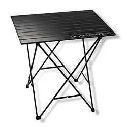 GLAMSERIES 23309 Tavolo da toeletta, Alluminio, Nero