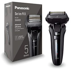 Panasonic Series 900 ES-LV6U Afeitadora Eléctrica 5 Hojas Para Hombres Afeitadora Sin Cable En Seco Y Húmedo Afeitadora Eléctrica Con Limpieza Automática Cabezal De Afeitado Flexible Sensor De Barba