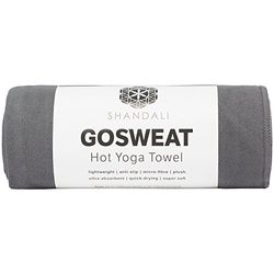 Hot Yoga Handtuch – Wildleder – 100% Mikrofaser, super saugfähig, Bikram Yogamatte – Übung, Fitness, Pilates und Yoga-Ausrüstung – Grau 67,3 x 183 cm