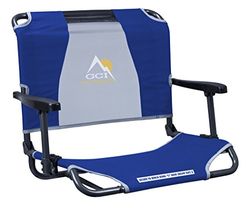 GCI Outdoor Big Comfort Chaise de Stade avec accoudoirs, Aluminium et Polyester, Bleu Roi, Taille Unique