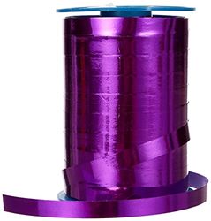 C.E. PATTBERG MEXICO Cinta regalo color morado metalizada, 250 m cinta embalar para rizar para envolver regalos, 10 mm de ancho, accesorios para decoración y manualidades cinta decorativa para toda ocasión