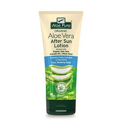 Aloe Pura Aloe Vera Aftersun Lotion, Naturale, Vegano, Non testato sugli animali, Senza Parabeni e SLS, Lenitivo, 200ml