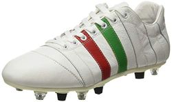 Pantofola D'Oro Heren Stollenschoen, wit/groen/rood, 46 EU
