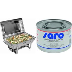Saro 213 – 1001 Chafing Dish, Anouk 1 + 2 x Saro 408 – 1010 Start 200 quemar