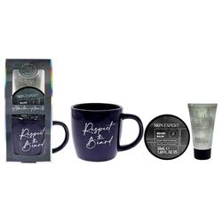 Skin Expert Mug Set by The Kind Edit Co for Men - 3 Pc 2.37oz Beard Shampoo, 1.69oz Beard Balm, Cup