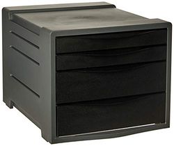 Rexel 2115609 - Armario para cajones, color negro
