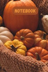 NOTEBOOK: Autumn DESIGN ON THE COVER " 6 x 9 " Inches 120 Pages